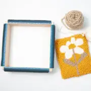 25*25cm Wood Tufting Embroidery Frame Cross Stitch Sewing Tools Craft DIY Supply
