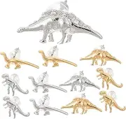 [WOONEKY] 4 Pairs Dinosaur Earrings Earring Backs for Studs Statement Earrings Alloy Lovers Commodities Japanese and Korean