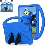 QYiD Kids Case for 10.1" Lenovo Tab M10 HD (TB-X505F,TB-X605F) / Smart Tab P10 (TB-X705F), Kids Friendly Light Weight Case with Handle Stand & Shoulder Strap for Lenovo Tab M10 / P10 10.1 inch, Blue