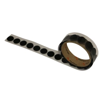 FindTape 3/4-inch Diameter Hook and Loop Self-Adhesive Dots: 50 per roll / Loop