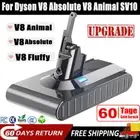 9500mAh Battery for Dyson V8 Animal SV10 Absolute V8 Fluffy V8 HEPA Vacuum 21.6V