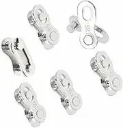 Bike Chain Connectors Master Link 6 Sizes Quick Set of 16 Kinds Missing Link Quick Link Repair Parts Single Speed + 6/7/8/9/10/11/12 Speed Silver