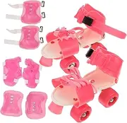 Protective Gear Kit for Boys and Girls Kneepads Wrist Guards Roller Skates for Indoor/Outdoor Skating