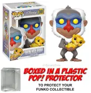 Funko POP! Disney ~ RAFIKI (HOLDING BABY SIMBA) VINYL FIGURE w/Protective Case