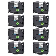 8PK Compatible For Brother TZ TZe-FX251 P-Touch White Flexible Label Tape 24mm