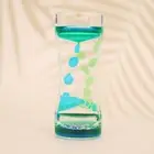 Colorful Slim Waist Liquid Motion Bubbler Timer Two-color Action Liquid TimY.xh