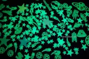 200+ Piece Super Glow in the Dark Stars Set with Projector Light