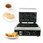 6 Pcs Fish Waffle Maker Fish Shaped Snack Machine Non-stick Waffle Baker Maker