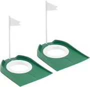 2Pcs Golf Putting Cup Indoor Practice Tool Compact Training Aid for Home and Travel Durable Golf Practice for Fun Games and Skill Development
