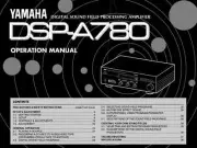 Yamaha DSP-A780 Amplifier Owners Manual