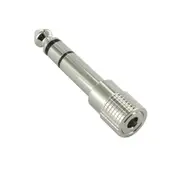 3.5mm Socket Female to 6.35mm 1/4-Inch Jack Plug Male Stereo Audio Adaptor