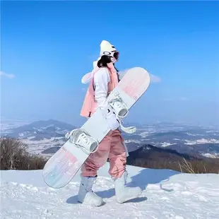 NorthWhite黑色透明口袋滑雪服女防風防水加厚保暖潮牌雪衣雪褲