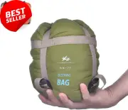 BESTEAM Ultra-Light Warm Weather Envelope Sleeping Bag, 75" L X 30" W, Outdoor C