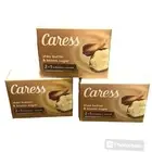 Caress Shea Butter & Brown Sugar 2 in 1 exfoliate + nourish Bath Soap. 3 bar pk.