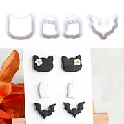 Earrings Making Clay Cutters Halloween Bats Shape Clay Cutters Molds enhanced