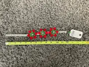 Dog Holiday Red & Green Mistletoe Polka Dot Collar XS New