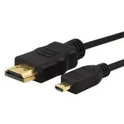 6FT Gold Plated Micro-HDMI to HDMI Cable HD 3D Lenovo Motorola Sony GoPro Hero4