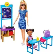 Barbie Space Discovery Dolls and Science Classroom Playset with Barbie Teacher Doll