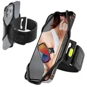 Run Tie 2, Running Phone Holder, Skin-Friendly Silicone Sport Armband with