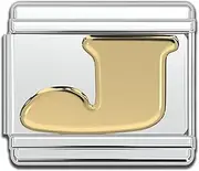 [Fablinks] Italian Bracelet Letter Charm, 9mm Gold Alphabet Charms, Jewelry Bracelets Links for Women, Stainless Steel Initials Link Letters for Men