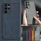 For Samsung Galaxy S25/S24 FE/S23/S22/S21 Premium Retro Leather Shockproof Case