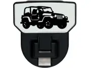 Carr 183182 HD Universal Hitch Step Fits 2" Receiver Black Jeep Single