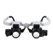 Headband Head-Mounted Repair LED Lamp Light Magnifying Glass Magnifier Loupe