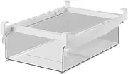 Fridge Drawer Box - Fridge Organizer - Pullout Refrigerator Vegetable Storage Box - Transparent Slide-Out Kitchen Container for Organizing Fruits, Vegetables, Snacks, Beverages & Food Items