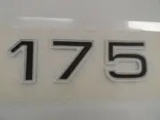 RANGER OEM 175 WHITE / CHAMPAGNE / BLACK 5 1/8" X 1 1/2" FOAM VINYL DECAL MARINE