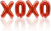 XOXO Balloons Valentine Balloons Galentines Balloons Valentines Day Mylar Balloo