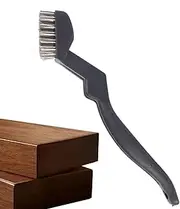 Wire Brushes for Cleaning - Wire Toothbrush Brushes, Metal Rust Remover Brushes Handy, Wire Brushes For Cleaning, Small Curved Handle Brushes with Tail Hook, Copper Curved Toothbrushes for Cleaning