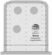 Creative Grids Machine Quilting Tool Ruler Template - Shorty CGRQTA1