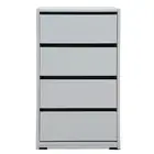 White Chest Of Drawers Clothes Wardrobe Storage Insert Bedroom Dresser 4 Drawer