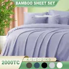 2022 NEW 2000TC Bamboo Cooling Bed Sheet Sets All Size SIngle Double Queen King