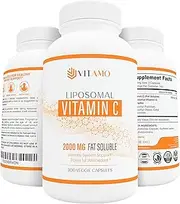 Liposomal Vitamin C 2000mg - Immune System & Collagen Booster - High Absorption Ascorbic Acid, Powerful Anti Inflammatory, Fat Soluble VIT C Antioxidant Supplement, 100% Non–GMO