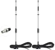 Bingfu 4G LTE Antenna 8dBi Magnetic Base Cellular MIMO TS9 Antenna 2-Pack Compat