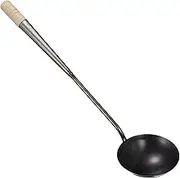 Endoshoji TKG ATY12003 Chinese Ladle, Small, Outer Diameter x Handle Length 4.1 x 13.8 inches (105 x 350 mm), Capacity Estimated 5.9 fl oz (150 cc), Grease Becomes Better and Easier to Use, Iron,