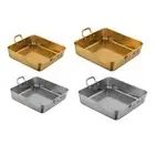 Snack tray French fries plate with handles oven baking rack tray, rack with