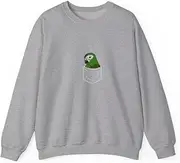 [X.Style] Cute Parrot in A Pocket I Hahns Macaw ds016 Sweater Grey XL
