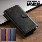 For iPhone 16 15 14 13 12 11 Pro Max SE/8/7 Plus Wallet Case Leather Flip Cover