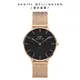 Daniel Wellington 手錶 Petite 36mm米蘭金屬錶-三色任選(DW00100303 DW00100304 DW00100345)/ 玫瑰金