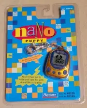 NEW 1997 NANO PUPPY Playmates Orange/Brown Virtual Pet Dog Vintage NOS NIB