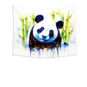 Animal Art Painting Bamboo Panda Tapestry