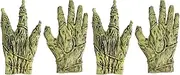 [Abaodam] 2 pcs Vinyl Halloween cosplay props halloween claw Killer Zombie Costume halloween zombie decorative Halloween emulsion accessories