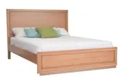 MD Moni Solid Timber Bed in Natural Finish