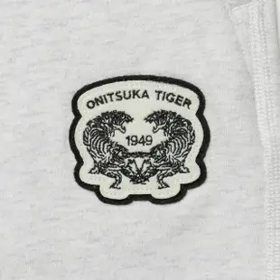 【Onitsuka Tiger】Onitsuka Tiger鬼塚虎-灰色刺繡休閒五分褲(2183B312-020)