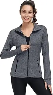 [Dolcevida] Women's Lightweight Full Zip Active Wear Workout Yoga Track Jackets Athletic Running Jacket Top