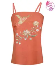 Monarch Butterfly Embroidered Camisole