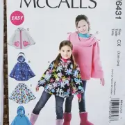 WhimsyWear M6431: Kids' Cozy Ponchos (Sizes XS-S)