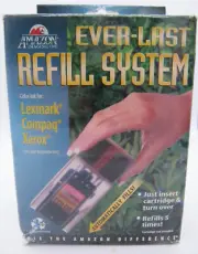 Ever-Last Ink Cartridge Black Refill Kit, Lexmark, Compaq, Xerox, Unopened Pkg.